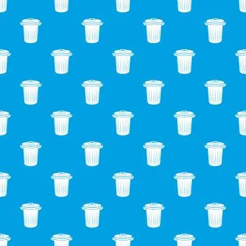 Bucket pattern seamless blue 库存插图
