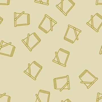 Bucket plastic package line seamless pattern Stock Illustration