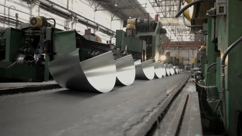 Bucket production line Stock Footage 85592279