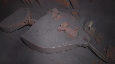 Bucket scraper winch with the breed Stock Footage 58030100