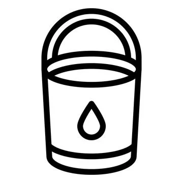 Bucket Vector Icon Design Illustration Illustrazione stock