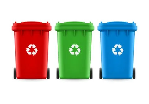 Buckets for trash 스톡 일러스트