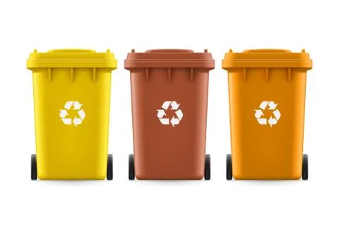 Buckets for trash Stock Illustration