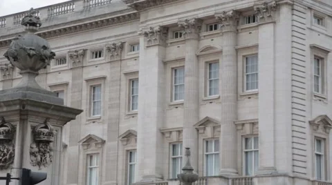 Buckingham Palace Close Up Stock Footage 49555292