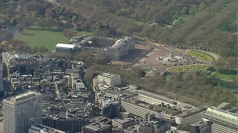 Buckingham Palace Stock Footage