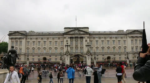Buckingham Palace Front Stock Footage 38832801