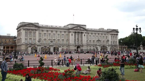 Buckingham Palace London Stock Footage 34459723