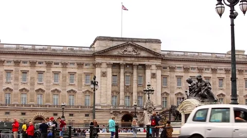 Buckingham Palace London Stock Footage