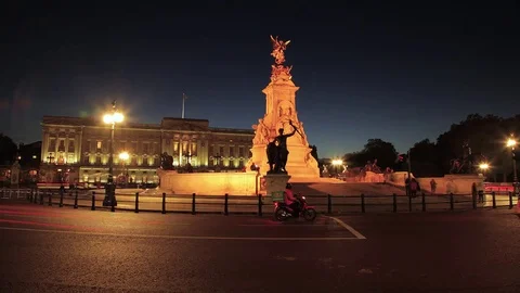 Buckingham palace time-lapse Stock Footage 70109373