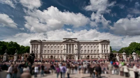Buckingham Palace timelapse Video stock 8658704