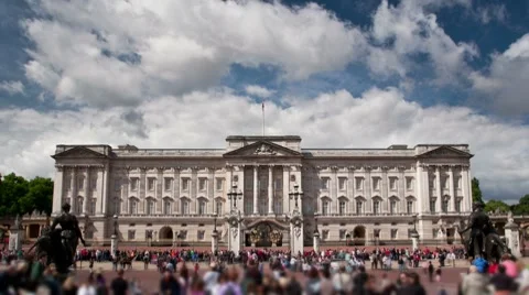 Buckingham Palace timelapse Stock Footage 8658852