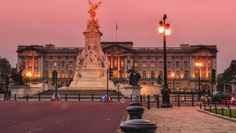 Buckingham Palace Timelapse Vídeos de archivo 82677669