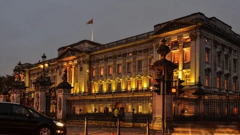 Buckingham Palace timelapse Vídeos de archivo 82784066