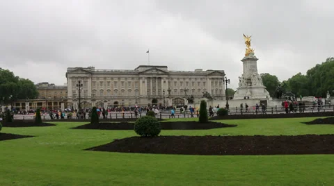 Buckingham Palace Wide Stock Footage 38832607