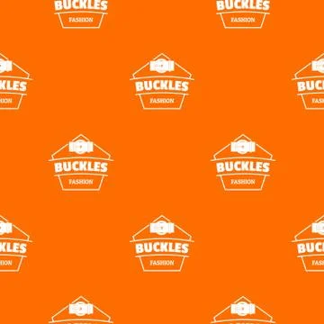 Buckle clothing pattern vector orange 스톡 일러스트