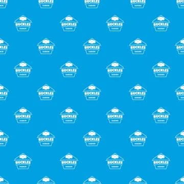 Buckle clothing pattern vector seamless blue Ilustração Stock
