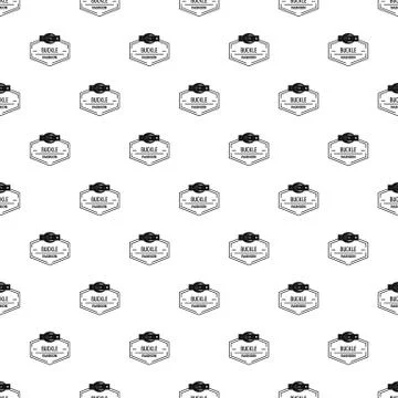 Buckle connect pattern vector seamless Ilustração Stock