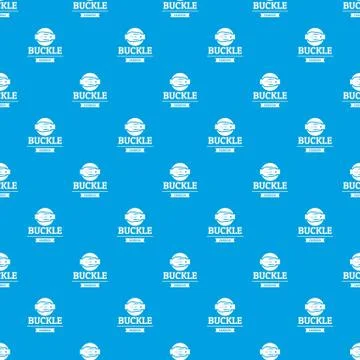 Buckle garment pattern vector seamless blue Ilustração Stock