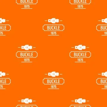 Buckle metal pattern vector orange Ilustração Stock