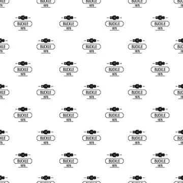 Buckle metal pattern vector seamless Ilustração Stock