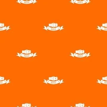 Buckle modern pattern vector orange Ilustração Stock