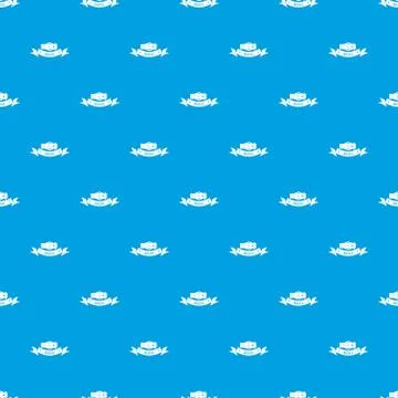 Buckle modern pattern vector seamless blue Ilustração Stock
