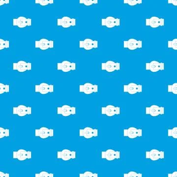 Buckle pattern seamless blue Ilustração Stock