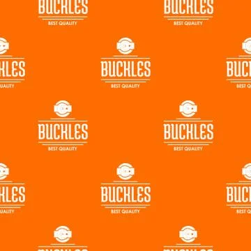 Buckle quality pattern vector orange Ilustração Stock