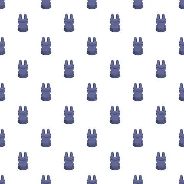 Buckle seamless pattern representing safety and connection 스톡 일러스트