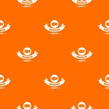 Buckle strap pattern vector orange Ilustração Stock