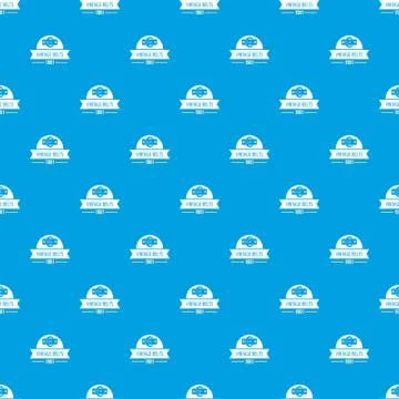 Buckle vintage pattern seamless blue Ilustração Stock