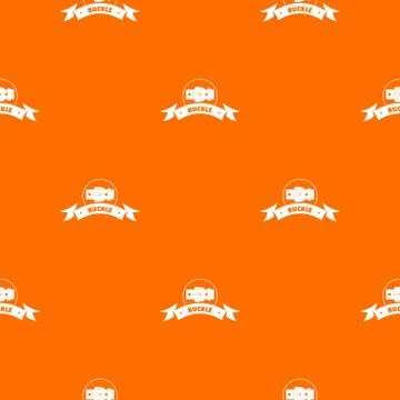 Buckle wear pattern vector orange Ilustração Stock