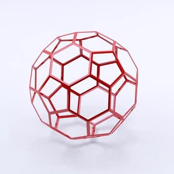 Buckminsterfullerene 3D Model