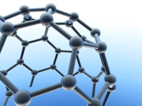 Buckminsterfullerene molecule Stock Illustration