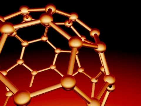 Buckminsterfullerene molecule Stock Illustration