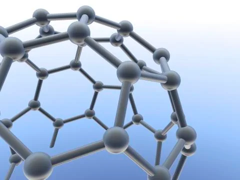 Buckminsterfullerene molecule Stock Illustration