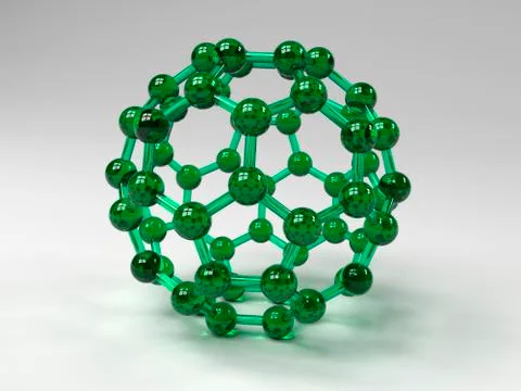 Buckminsterfullerene molecule Stock Illustration