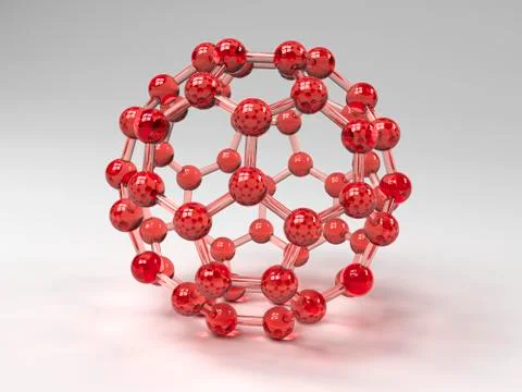 Buckminsterfullerene molecule Stock Illustration