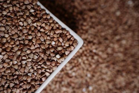 Buckwheat background Foto stock