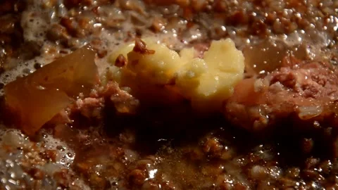 Buckwheat with beef stew 動画素材 312379878