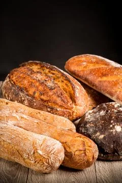 Buckwheat bread Stock Photos