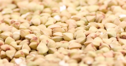 Buckwheat cereal close up  Stock Footage 98116012