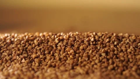Buckwheat close-up.  Raw buckwheat. Healthy organic food diet concept 122 Stock Footage 150891703