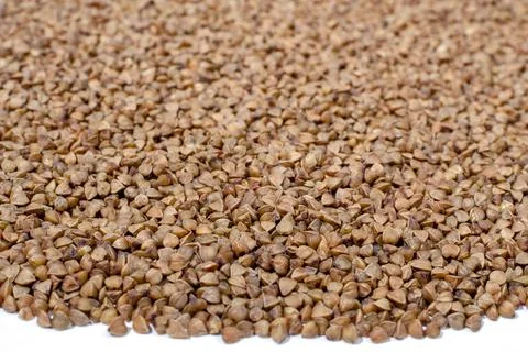 Buckwheat on a close-up. solid abstract background Stock Photos