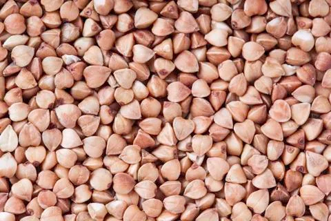 Buckwheat closeup background Stock Photos