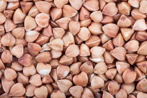 Buckwheat closeup background Stock Photos