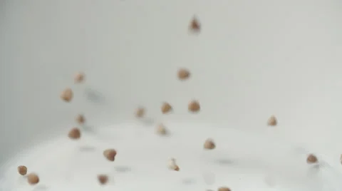 Buckwheat Fall On The Plate 1 Stock Footage 63302126