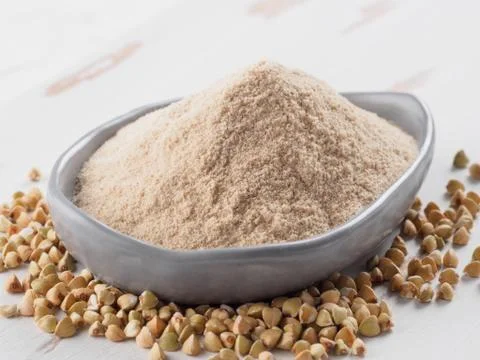 Buckwheat flour Stock-Fotos