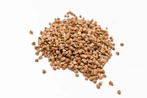 Buckwheat grain isolated Stock Photos