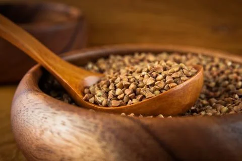 Buckwheat grain Stock Photos